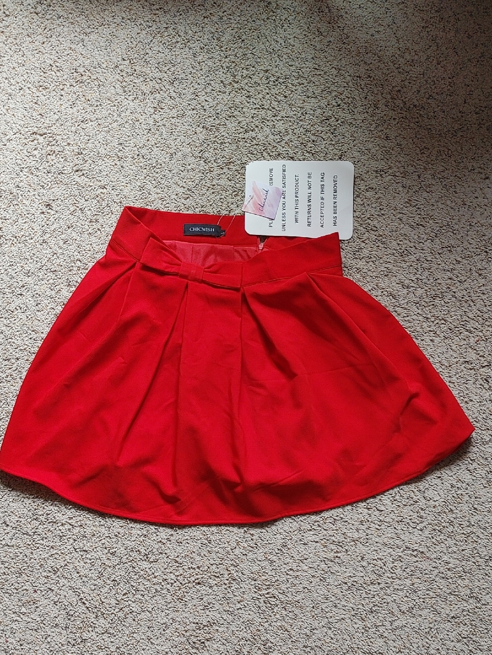 Red Bow Circle Skirt